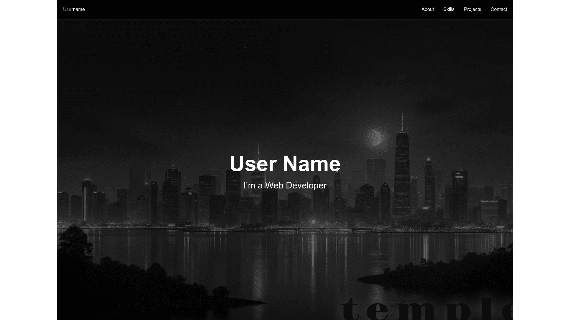 Dark Portfolio - Project Image